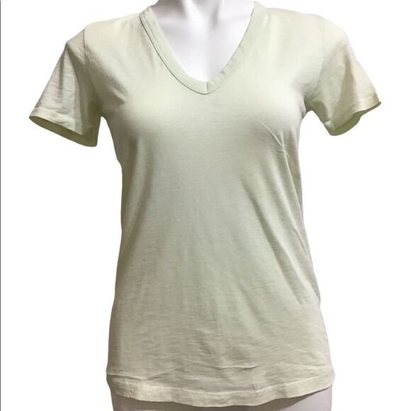 rag & bone Green V Neck Short Sleeve T-Shirt Size XS - Picture 1 of 5